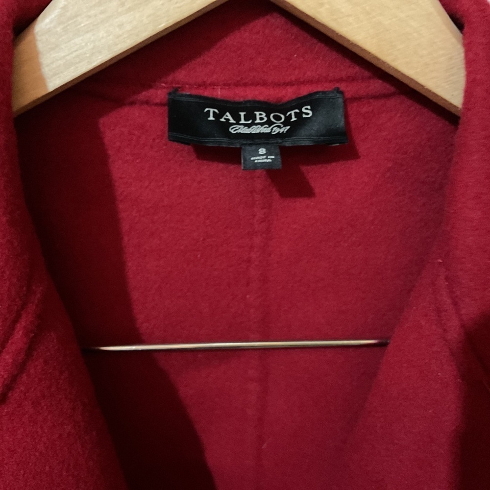 Talbots Preppy Classic Red Wool single button Blazer - Picture 2 of 4